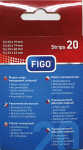 FIGO Wundverband Strips 20er transp. & wasserabweißend