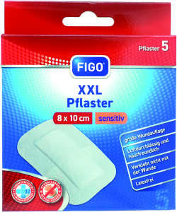 FIGO Wundverband XXL Pflaster 8x10cm sensitiv 5er