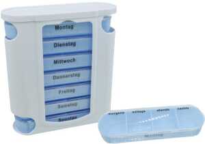 MARVITA Pillen-/ Tablettenbox 13x11 x4cm Wocheneinteilung