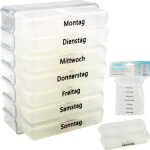 MARVITA Pillen-/Tablettenbox 9,5x7,5x4,2cm transparent