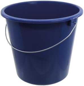 Eimer 5 Liter mit Metallbügel blau Lieferumfang 5 Stück