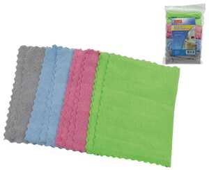 CLEAN Microfasertücher 8er 20x30cm 4 Farb. sort.