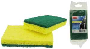 CLEAN Topfreiniger-Schwämme gelb 2er 11,5x6,5x2cm