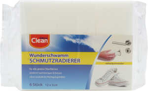 CLEAN Wunderschwamm 6er ca. 12x5x2cm
