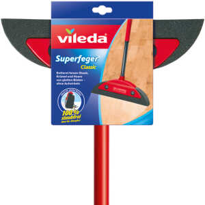 VILEDA Superfeger Classic Besen mit Teleskopstiel