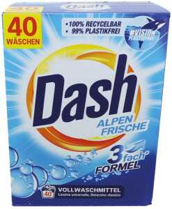 DASH Alpen Frische Vollwaschmittel 40WL 2,6kg