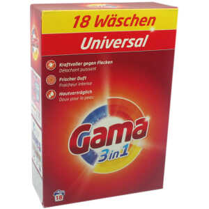 GAMA Universalwaschmittel 18WL 1,08kg Packung