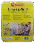 Grill Einmalgrill ca. 30x24x5cm mit Grillkohle
