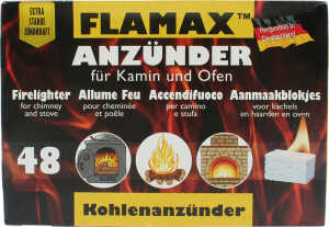 FLAMAX Grill-/Kohleanzünder 48er Würfel im Farbkarton