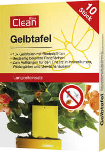 CLEAN Fliegenfänger 10er Gelbtafeln 9x13cm mit Aufhäng.