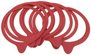Einmachringe 94x108mm rot 10er mit Euro-Loch