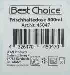 Frischhaltedose Color Line 800ml rund  Lieferumfang 4 Stück sortiert