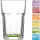 Glas Caipi Longdrink 0,3l farb. Boden 6F. sort.