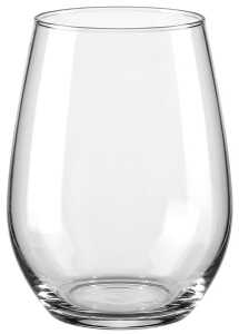 Glas Trinkglas 400ml LIMA, ovale Form, klar