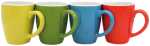Kaffeebecher bauchige Form 350ml Farben sort.
