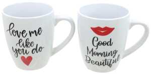 Kaffeebecher Ø8,6cm x 10,5cm hoch, aus feinstem Keramik