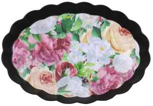 Tablett oval 36.5 x 25.5 x 2.8 cm aus Kunststoff
