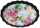 Tablett oval 36.5 x 25.5 x 2.8 cm aus Kunststoff
