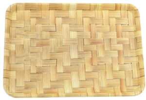 Tablett rechteckig 31.5 x 22.5 x 1.5 cm aus Kunststoff