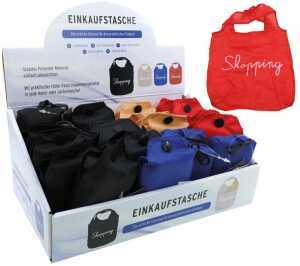 Einkaufstasche faltbar "Shopping" 33x34cm