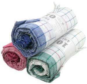 Geschirrtuch 45x70cm 1er farbig sort.50g 100%BW