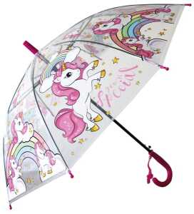 Regenschirm Einhorn Stock Automatik,transparent
