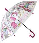 Regenschirm Einhorn Stock Automatik,transparent