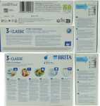 BRITA Wasserfilter Kartusche BRITA CLASSIC 3er-Pack