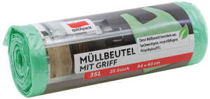 QUICKPACK Müllbeutel 35L 25 Stck mit Tragegriff