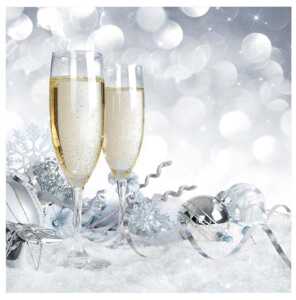 Servietten Champagner 20er, 3-lagig 33x33cm