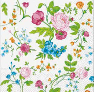 Servietten Premium Blumenmix 20er 33X33cm