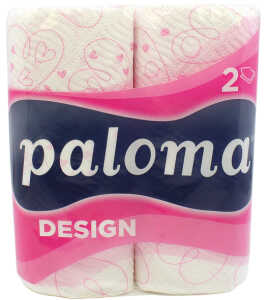 PALOMA Haushaltsrolle 2lagig 2er 220x222mm 100%
