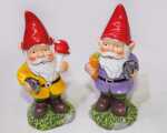 Gartenzwerg 7,7x3,5x2,8cm, aus Polyresin liebevoll