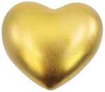 Goldenes Herz XL 8,2x7x3,1cm, aus Polyresin