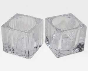Teelichthalter 5,0x5,0x4,5 cm feinste Glas