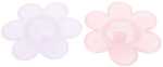 Teelichthalter Blumenform 11x3cm Glas Lieferumfang 2...