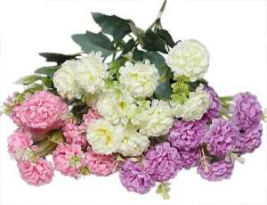 Blume Kugel-Chrysantheme mit 5 Zweigen, 34cm