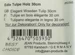 Edle Tulpe aus feinstem Holz 3x3,5x32cm