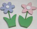 Holzblume XL 8x1,5x16cm, liebevoll handgefertigt