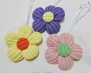Stoffblume, handgenäht 7,5cm, tolle Farben sortiert
