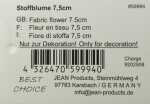 Stoffblume, handgenäht 7,5cm, tolle Farben sortiert