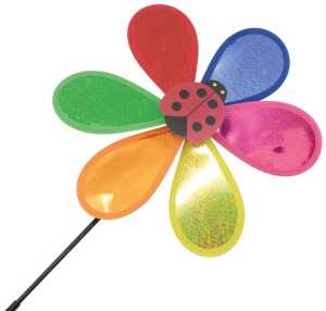 Windrad Blume XXL glitzernd, 25cm