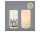 LED Echtwachs Kerze 13cm Elfenbein flackernde LED