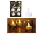 LED Teelichter 4er Set, inkl. Batterien, 4x4cm