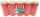 Grablicht Brenner Nr 3 rot m. Golddeckel 5er Pack