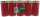 Grablicht Brenner Nr 3 rot m. Golddeckel 5er Pack
