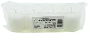 Grablicht Brenner Nr.40 weiss, 4er