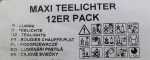 Teelichter Maxi 12er im Beutel 5,5x2cm