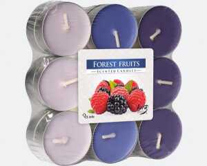 AURA CANDLES Teelichter Duft 18er Waldfrucht in Blockpackung