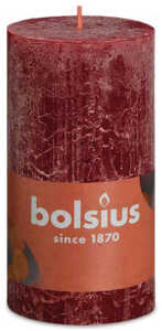 BOLSIUS RUSTIK Stumpenkerze 130x68 altrot